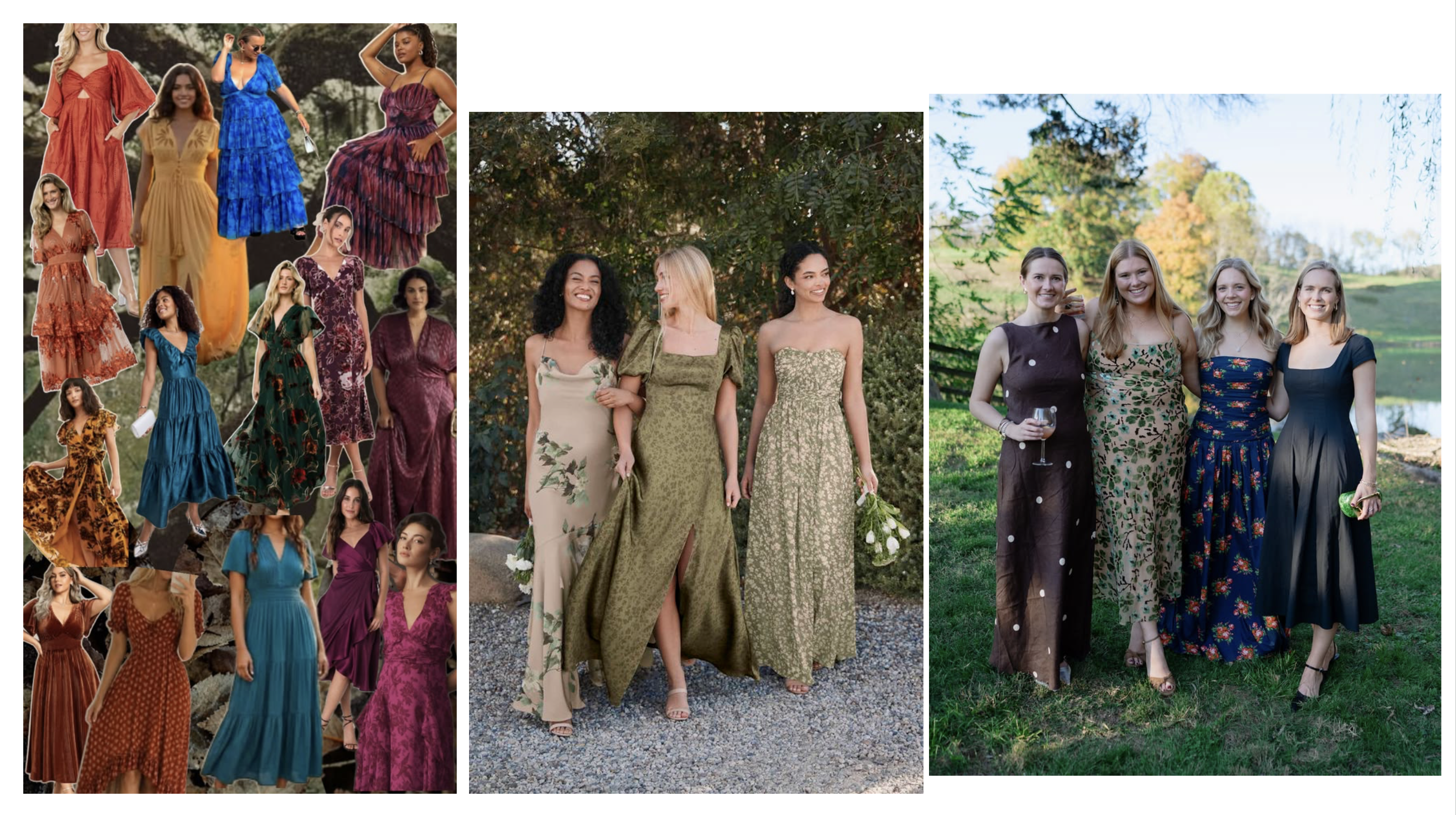 Feminine inspo for wedding attire.